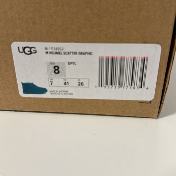 UGG Men’s Neumel Scatter Graphic - Size 8 - Picture 5 of 5
